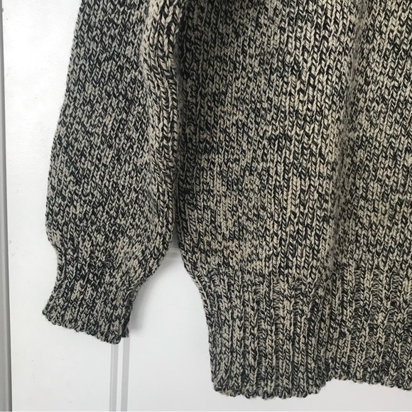 British 100% Wool Vintage Peter Storm Fisherman Knit Sweater, Unisex Size M - Picture 3 of 16
